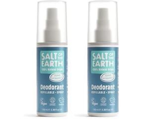Salt Of The Earth Desodorante Unisex Ocean Spray 100Ml. 100 ml (Paquete de 2)