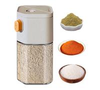 Salt Pepper Shakers - Sermores de condimentos de vidrio transparente, | Botella dispensador de pimienta de vidrio impermeable con tapa | Botella de sal de sal de furia