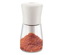 Salt Shakers for Kitchen, Sugar Bottle Shaker with Lid, PP, ABS, Glass Small Multi-Function Dispenser, Pepper Container, Precise Seasoning Control, Travel, Picnic, and Table Use, 6.5x6.5x13cm