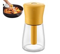 Salt Shakers for Kitchen, Sugar Bottle Shaker with Lid, PP, ABS, Glass Small Multi-Function Dispenser, Pepper Container, Precise Seasoning Control, Travel, Picnic, and Table Use, 6.5x6.5x13cm