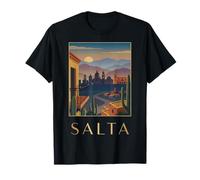 Salta Argentina Ciudad Colonial Retro Viajes Arte Diseño Camiseta