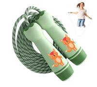Salta la cuerda para niños - Encendido de longitud ajustable Algodón Cord, saltando la cuerda con el asa para niños, ligera para entrenamiento de fitness Ejercicio de actividades al aire libre