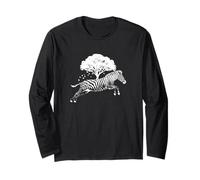 Saltar Cebra en África Manga Larga