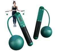 saltar la cuerda, saltar la cuerda sin cuerda | Cuerda de saltar ajustable para contar | Fitness ponderado inteligente de 27,6 cm con contador, cuerda de saltar ponderada ajustable simulada para sala