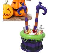 Saltar más fresco | Folier de vino de brujería - Cubo de hielo grande portátil para cócteles al aire libre Plaza Fiestas de cumpleaños de vino Camping Halloween Comercial Camping