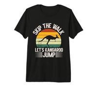 Sáltate la Caminata Let's Kangaroo Jump Kangoroo Camiseta Premium