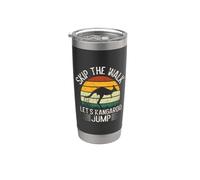 Sáltate la caminata Let's Kangaroo Jump Kangoroo Vaso térmico de acero inoxidable de doble pared