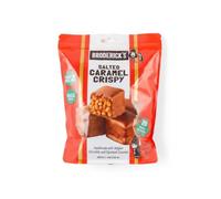 Salted Caramel Crispy - 20 Mini Bocaditos de Arroz Inflado con Chocolate Belga y Caramelo Salado, Bolsa 400g - Snack Artesanal Envuelto Individualmente - 95 kcal por Porción - NEXU