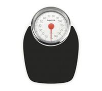Salter 195 WHKR Balanza Mecánica De Baño Con Capacidad Máxima De 150 kg, De Estilo Médica, Fácil de Leer, Plataforma de Metal Resistente, Con Diseño Retro, Medidas En Kilos Solo, Blanco/Negro
