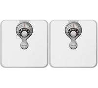 Salter 484 WHDR Báscula Mecánico De Baño, Báscula de peso corporal de fácil lectura con lente de aumento, Plataforma Con Capacidad Máxima De 133kg, Lente De Aumento Incluido, Sin Pilas, Mide En Kg/lb