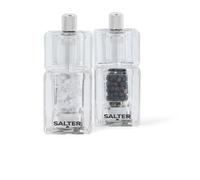 Salter 7605 CLXRUP Mini Molinillos De Sal Y Pimiento - Cerámico Dura, Para Moler De Fino A Grueso, Molinillos De Diseño Adorables, Ideal Para Camping Y Vacaciones Rurales Con La Familia, Juego De 2