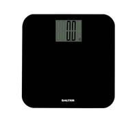 Salter 9049 BK3R Báscula de baño digitales electrónica de gran capacidad máx. 250kg, pantalla digital de lectura fácil, lectura instantánea precisa, plataforma amplia, precisa, peso en kg/st/lb, negra