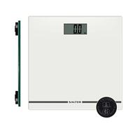 Salter 9205 WH3R Báscula de baño digitales con pantalla grande, baño balanza electrónica de fácil lectura para un pesaje preciso, plataforma de vidrio ultra delgado, capacidad 180 kg, blanco