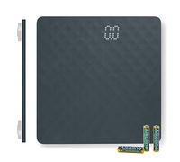 Salter 9218 GY3R Báscula Splash De Baño Electrónica Con Capacidad Máx. 180 kg, Balanza Antideslizante, Pantalla LED Oculta, Funda Silicona Apta Para Lavavajillas, Compacta 15 Años De Garantía, Gris