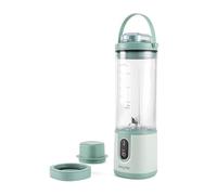 Salter ActiBoost Batidora Portátil Inalámbrica - 450 ml, Función Pulse, Cuenta Regresiva de 40 Segundos, Libre de BPA, Acero Inoxidable, Protector de Cuchilla y Base de Botella, 100W, Verde