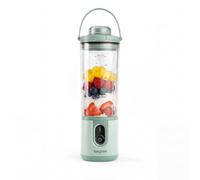 Salter ActiBoost Batidora portátil sin cable, botella 450 ml, 100 W | Cuchillas acero inoxidable, pulse, temporizador 40 s, botella sin BPA, tapa cuchillas y base incluidas, verde