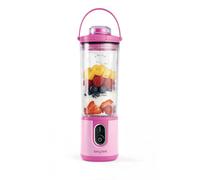 Salter ActiBoost Batidora portátil sin cable, botella 450 ml, 100 W, rosa