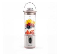 Salter ActiBoost Batidora portátil sin cable, botella 450 ml | Motor 100 W, cuchillas acero inoxidable, pulse, temporizador 40 s, botella sin BPA, tapa cuchillas, base, piedra