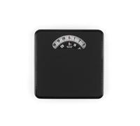 Salter Báscula mecánica de esfera grande, báscula de baño compacta con pantalla analógica, capacidad de 133 kg, precisión de 1 libra, no requiere pilas, báscula de peso corporal, color negro