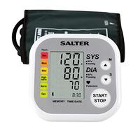 Salter BPA-9201-EU Automatic Arm Blood Pressure Monitor, Oscillometric Measurements, Easy to Read Display, Heartbeat/Hypertension Indicator, 2 x 60 Memories, Average Results, Based on WHO Guidelines,