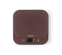 Salter British Bakes Báscula de cocina digital 10 kg, lavable | Precisión de 1 g, plataforma de vidrio templado, tara y suma, mide líquidos, pantalla retroiluminada