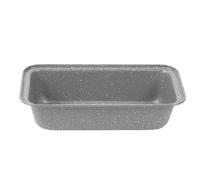 Salter BW02776G3EU7 Molde Antiadherente Para Pan Casero De Acero Al Carbono, De La Colección Marblestone, 27 cm, Fuente Duradero Para Hornear Pan de Platano, Zanahoria o Limón, Gris