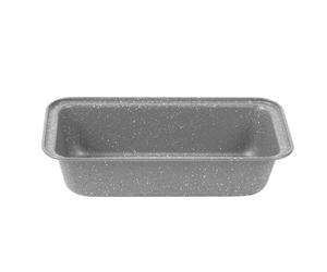 Salter BW02776G3EU7 Molde Antiadherente Para Pan Casero De Acero Al Carbono, De La Colección Marblestone, 27 cm, Fuente Duradero Para Hornear Pan de Platano, Zanahoria o Limón, Gris