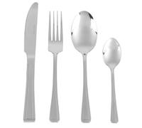 Salter BW031401HSMFOB Buxton 24 Piece Cutlery Set - Servicio de acero inoxidable para 6 personas, tableware que incluye horquillas, cuchillos, cucharas de té y cucharas de mesa, lavavajillas Safe