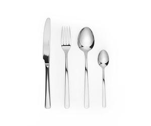 Salter BW08628 Cubertería Completa Kendal, Para 4 Personas, Set De 16 Piezas De Acero Inoxidable 18/10, Conjunto con estilo elegante y atemporal, Aptos Para Lavavajillas, Ajusten Cómodamente A Mano