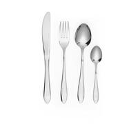 Salter BW10860EU7 Harrogate Cutlery Set - 16 Piece 18/10 Stainless Steel, Table Utensils for 4 Place Settings, Dishwasher Safe, Forks/Knives/Spoons/Teaspoons Included in Set, 25 Year Guarantee