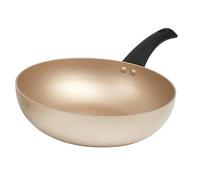 Salter BW11111EU7 Sartén Wok Antiadherente De 28 cm, De La Colección Olympus, Apta Para Todo Tipo De Placas Y Inducción, Hecho De Aluminio, fácil de limpiar, Sin PFOA, Dorado