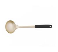 Salter BW11131EU7 Olympus cucharón de cocina con cuerpo metálico de acero inoxidable, mango con gancho para colgar, para servir salsas y legumbres, utensilio duradero, color perla