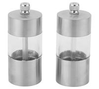 Salter BW11840EU7 Juego de molinillos de sal y pimienta - Mini molinos de condimento, juego de molinillos de cocina de maíz de pimienta, mecanismo de molienda de cerámica, compacto