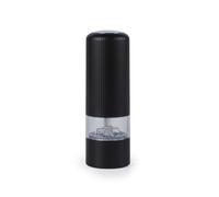 Salter BW12958EU7 Clarence Molinillo eléctrico - molinillo de sal/pimienta, funcionamiento con una mano con botón, diseño acanalado, mecanismo cerámico, grosor ajustable, batería, negro