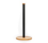 Salter BW13565EU7 Toronto Soporte para Rollos de Cocina - Soporte de Toallas de Papel Independiente, Organizador de encimera para Rollos de Cocina estándar, Madera de Acacia, Negro