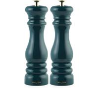 Salter BW13676GREU7 Chester Molinillo de pimienta - Molinillo de especias verde clásico, molienda de cerámica, aspereza ajustable, fino a grueso, saleros manuales, tapa adicional incluida, verde
