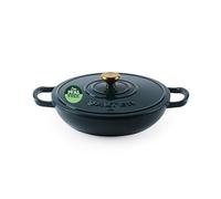Salter Chester Cazuela Baja de Hierro Fundido - Olla Holandesa de 30cm, Tapa Auto-Rociadora, Hierro Fundido, Apta para Horno, Adecuada para Todos los Tipos de Placas Incluyendo Inducción, de 2.8L