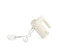 Salter Cream Retro Hand Mixer - UK PLUGGED Electric Whisk, 5 Speeds + Turbo, XL Chrome Beater & Dough Hook Accessories, Baking Mixer, For Pizza Dough, Meringue,