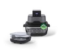 Salter Crisp & Go freidora de aire portátil - recipientes intercambiables, ventana 360°, bol de 4L y tuppers de 1,5L, bandejas sin PFAS aptas lavavajillas, 4 programas, hasta 200°C, 1500W.