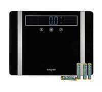 Salter Escala extra ancha del analizador - Báscula digital para peso corporal/grasa/agua, IMC/BMR, masa muscular/ósea, memoria de usuario 10, capacidad de 250 kg, garantía de 15 años, SA00576ARFEU12