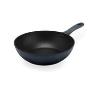 Salter Excellence Wok 28 cm, antiadherente, aluminio forjado | Aro térmico rojo al cocinar, apto para todo tipo de placas, incluida inducción, exterior resistente al calor, fácil limpieza