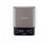 Salter Expert Báscula de cocina digital 20 kg con pantalla LED extraíble | Función Add & Weigh, temporizador integrado, soporte integrado, imanes para el frigorífico, para cuencos y paquetes