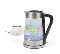 Salter Hervidor de cristal iridiscente, 1,7 l, luz LED azul