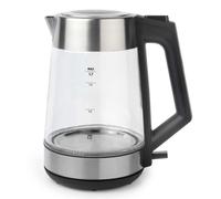 Salter Hervidor de vidrio con LED de color cambiante 1,7 L | 2200 W, ebullición rápida, materiales sin BPA, filtro antical extraíble, tapa abatible, base giratoria 360°