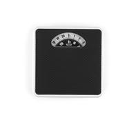 Salter Mechanical Bathroom Scale - Báscula de baño tradicional con gran dial analógico, plataforma antideslizante, capacidad de 133 kg, diseño compacto, no requiere baterías, negro.