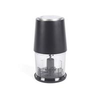 Salter Picadora eléctrica de alimentos: capacidad de 500 ml, 260 W, cuchilla de acero inoxidable 2 en 1 y batidora emulsionante, tapa de almacenamiento multifuncional, parte inferior antideslizante
