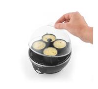 Salter Poach, Boil & Pop Cocedor de Huevos - 3 en 1 Máquina para Tortillas, Huevos Hervidos o Escalfados, Capacidad para 6 Huevos, Vaso Medidor, Moldes de Silicona y Tazas para Escalfar, Proteína