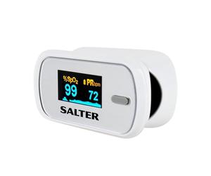 Salter PX-100-EU Pulsioxímetro Para El Dedo De La Colección OxiWatch, Con Lectura Rápida, Producto De Salud, Portátil Y Fácil De Usar, Incluye Un Apagado Automático, Consume Poca Energía