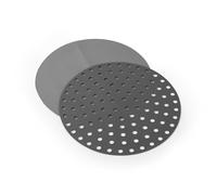 Salter Round Air Fryer Liners - Juego de 2, Fácil de limpiar, Aptos para lavavajillas, Bandejas de silicona reutilizables, Sin PFAS, Dimensiones: 23 cm, Hasta 230°C para freidoras de aire de 6-8L