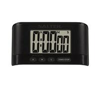 Salter, temporizador de cocción lenta Cronómetro electrónico de cocina digital, función de memoria, señal acústica ruidosa, cuenta o cuenta regresiva, apoyo en la encimera o barra magnética al refrigerador, LCD de fácil lectura, hasta 9 h 59 min 59 seg.